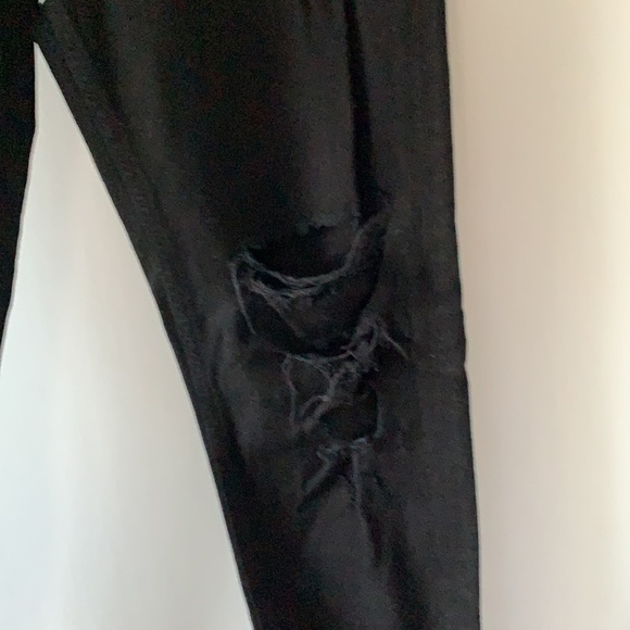 Agolde Jamie High Waist Classic Black Jeans 24 - Picture 7 of 12